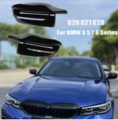 Space Bmw g20 g22 g26 m3 yarasa ayna kapağı pianoblack tırnaklı - 2