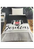 Taç Lisanslı Beşiktaş Klasik Tek Kişilik Battaniye 160 x 220 - 2