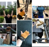 Valkyrie Lifting Straps 2 Adet Ağırlık Eldiveni Tutma Yardımcısı Crossfit Fitness Bileklik Kahve - 6