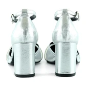 Erkan Saçmacı Molly Lame Taşlı Fileli Kalın Topuklu Ayakkabı thumbnail 3