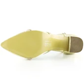 Erkan Saçmacı Molly Dore Taşlı Fileli Kalın Topuklu Ayakkabı thumbnail 5