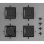 Ferre SS208 4 Gözü Gazlı Ankastre Cam Ocak - Gri - 1