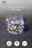 10 Adet 10 Metre Rgb Renk Pil ile Çalışan Peri Led Dekoratif ve Şık Aydınlatma - 3