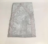 Dantelli Lüx Kadife Seccade Takımı 4 Parça Çeyizlik Bohça Gelin Seti - 5