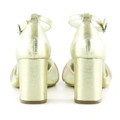 Erkan Saçmacı Molly Dore Taşlı Fileli Kalın Topuklu Ayakkabı thumbnail 3