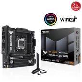 ASUS TUF GAMING B850M-PLUS WIFI, 4xDDR5, 3x M.2, HDMI, DP, Type-C, Wi-Fi 6E, Bluetooth v5.3, AMD Ryzen 9000 Serisi, AM5 Soket Anakart - 1