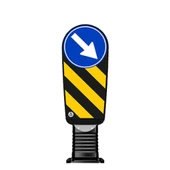 Refüj Başı Nedir Esnek Refüj Başı Tabelası Plastik Refüj Başı Levhası 100 cm Evelux (300mm) 2 ADET - 2