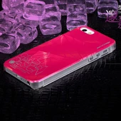 Apple iPhone SE/5S/5 Nillkin Marka Sert Kauçuk Kılıf (3D Shadow) - Koyu Pembe thumbnail 1