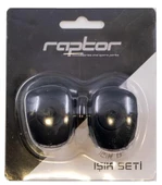 Raptor Beyaz Bisiklet Çakarlı Far Seti JY-267-2 Slikon Bisiklet Lambası - 2