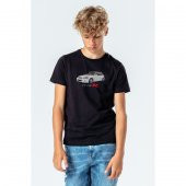 TaypR Baskılı Unisex Çocuk Siyah T-shirt - 1