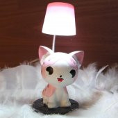 Kedi Masa Lambası Puf Yastık Kedi Kutulu Kupa Hediye Seti - 3
