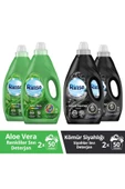 Rinso Sıvı Deterjan Aloe Vera Renkliler İçin 2 x 3 L + Rinso Kömür Siyahlar İçin 2 x 3 L - 1
