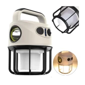 Powermaster CH-22025 Çift Işıklı Kamp Lambası El Feneri PowerBank Özellikli (Gün Işığı - Beyaz) - 1