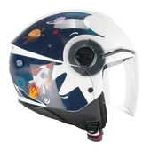 CGM 261S MINI SPACE ÇOCUK KASKI Lacivert-Beyaz YS - 1