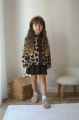 KIZ ÇOCUK LEOPAR HIRKALI ETEKLİ 2Lİ TAKIM - 3