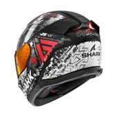 SHARK SKWAL i3 HELLCAT MAT SİYAH GRİ KIRMIZI KAPALI KASK - 2