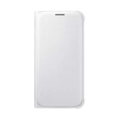 Galaxy S6 ile Uyumlu Flip Wallet (Deri Görünümlü) Beyaz EF-WG920PWEGWW - 1