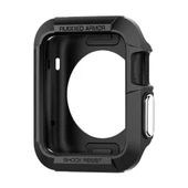 Spigen Apple Watch 3/2/1 ile Uyumlu Kılıf Rugged Armor (42mm) Smooth Black - 3