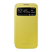Galaxy S4 i9500 ile Uyumlu S View Cover Kılıf Sarı EF-CI950BYEGWW - 1