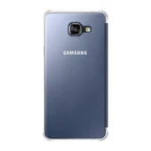 Galaxy A7 (2016) A710F ile Uyumlu Clear View Cover Siyah EF-ZA710CBEGWW - 4