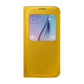 Galaxy S6 ile Uyumlu S View Cover (Deri Görünümlü) Sarı EF-CG920PYEGWW - 1