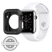 Spigen Apple Watch 3/2/1 ile Uyumlu Kılıf Rugged Armor (42mm) Smooth Black - 2