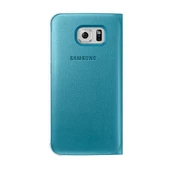 Galaxy S6 ile Uyumlu S View Cover (Deri Görünümlü) Mavi EF-CG920PLEGWW - 2