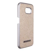 Galaxy S6 ile Uyumlu Zirkon Arka Kapak Gold - 2