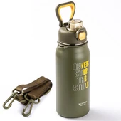 OKADI NEVER YEŞİL PASLANMAZ ÇELİK TERMOS 1L thumbnail 5