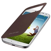 Galaxy S4 i9500 ile Uyumlu S View Cover Kılıf Kahve EF-CI950BAEGWW thumbnail 2