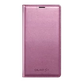 Galaxy S5 G900 ile Uyumlu Flip Wallet Kartlıklı Kılıf EF-WG900BPEGWW Pembe - 1