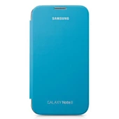 Galaxy Note 2 N7100 ile Uyumlu Flip Cover Kılıf Mavi EFC-1J9FBEGSTD (Out) - 1