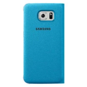 Galaxy S6 ile Uyumlu Flip Wallet (Tekstil) Açık Mavi EF-WG920BLEGWW - 1