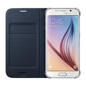 Galaxy S6 ile Uyumlu Flip Wallet (Deri Görünümlü) Siyah EF-WG920PBEGWW - 2