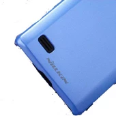 Nillkin Optimus L9 ile Uyumlu Parlak Sert Kauçuk Kılıf Mavi - 2