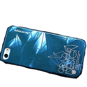 Nillkin iPhone SE/5S/5 ile Uyumlu Sert Kauçuk Kılıf (3D Shadow) Buz Mavi Rengi - 3