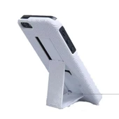 Nillkin iPhone SE/5S/5 ile Uyumlu Standlı Sert Kauçuk Kılıf Beyaz - 1