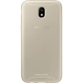 Galaxy J5 2017 ile Uyumlu Jelly Silikon Kılıf Gold EF-AJ530TFEGWW - 2