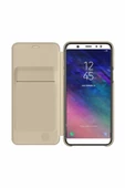Galaxy A6+ (2018) ile Uyumlu Kapaklı Kılıf Altın EF-WA605CFEGWW - 4