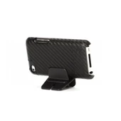 Griffin iPod Touch 4 ile Uyumlu Karbon Desenli Stantlı Kılıf Graphite RE01943 - 1