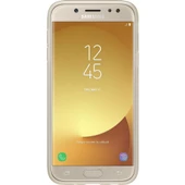 Galaxy J5 2017 ile Uyumlu Jelly Silikon Kılıf Gold EF-AJ530TFEGWW - 3
