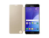 Galaxy A5 (2016) A510F ile Uyumlu Clear View Cover Altın EF-ZA510CFEGWW - 4