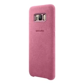 Galaxy S8 Plus ile Uyumlu Alcantara Cover Pembe EF-XG955APEGWW - 2