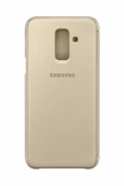 Galaxy A6+ (2018) ile Uyumlu Kapaklı Kılıf Altın EF-WA605CFEGWW - 3