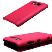 Nillkin Lumia 820 ile Uyumlu Sert Kauçuk Kılıf Kırmızı - 2