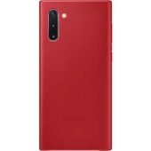 Galaxy Note 10 ile Uyumlu Deri Kılıf Kırmızı EF-VN970LREGWW - 1