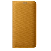 Galaxy S6 Edge ile Uyumlu Flip Wallet (Tekstil) Sarı EF-WG925BYEGWW - 1