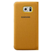 Galaxy S6 Edge ile Uyumlu Flip Wallet (Tekstil) Sarı EF-WG925BYEGWW - 2