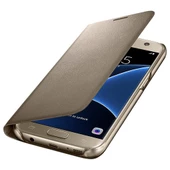 Galaxy S7 ile Uyumlu LED View Fonksiyonel Kılıf Altın EF-NG930PFEGWW - 1
