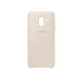 Galaxy J6 2018 ile Uyumlu Dual Layer Sert Kılıf Gold - 1